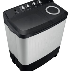 Samsung 8 kg, 5 star, Semi-Automatic Top Load Washing Machine (WT80C4200GG/TL, Air Turbo Drying, Light Gray, 5 Year Warranty on Wash Motor)